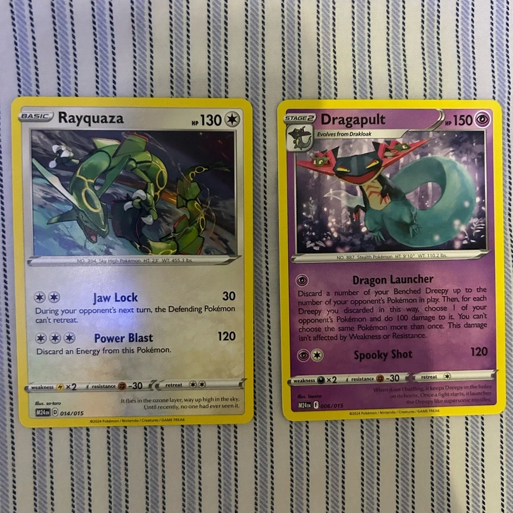 Pokemon Trading Cards. Set of 4